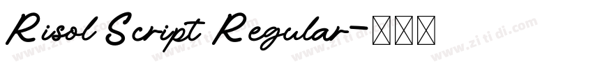 Risol Script Regular字体转换